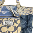 Coach Poppy Rocker Denim Patchwork Bag