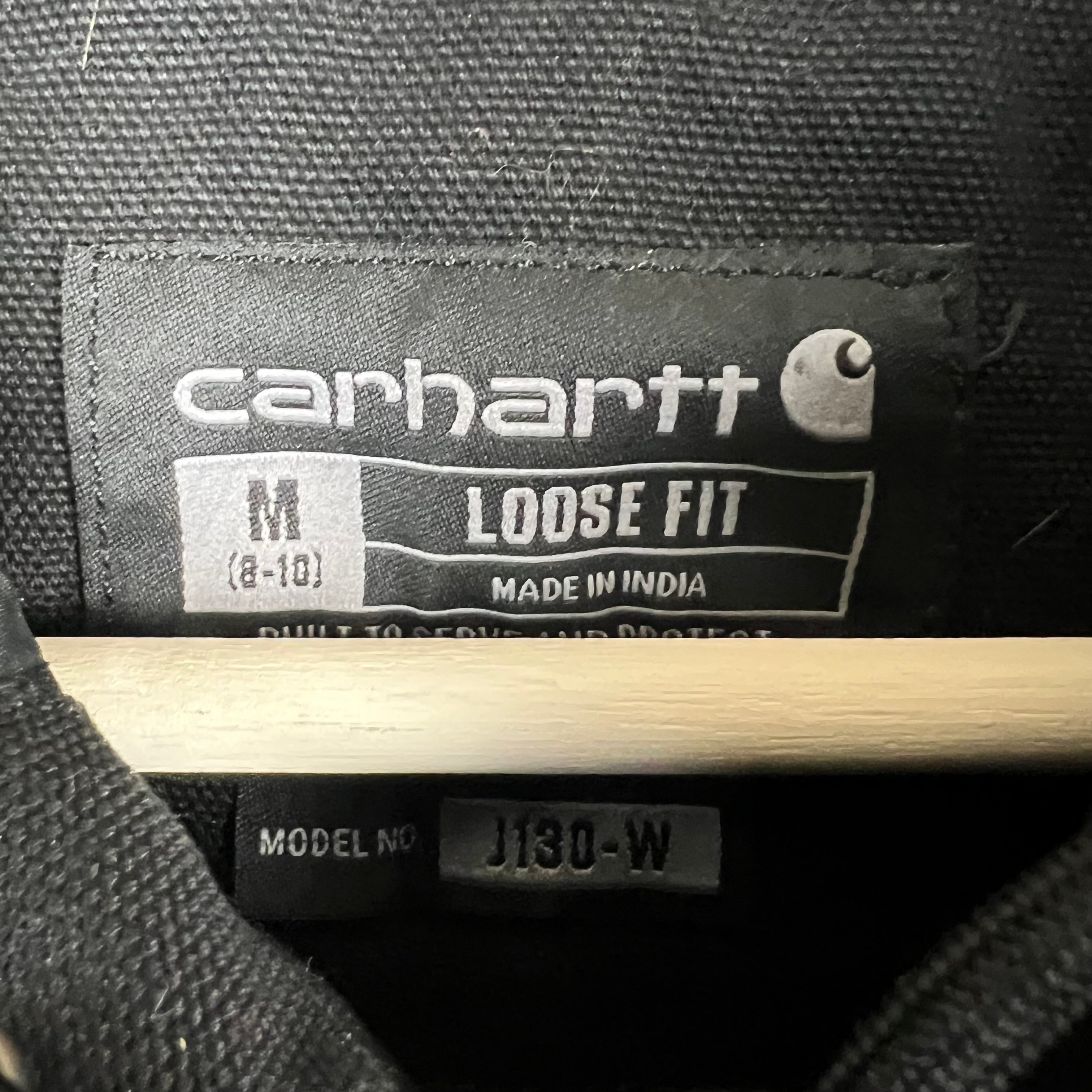 Vintage Youth Carhartt Active Hooded Jacket Black