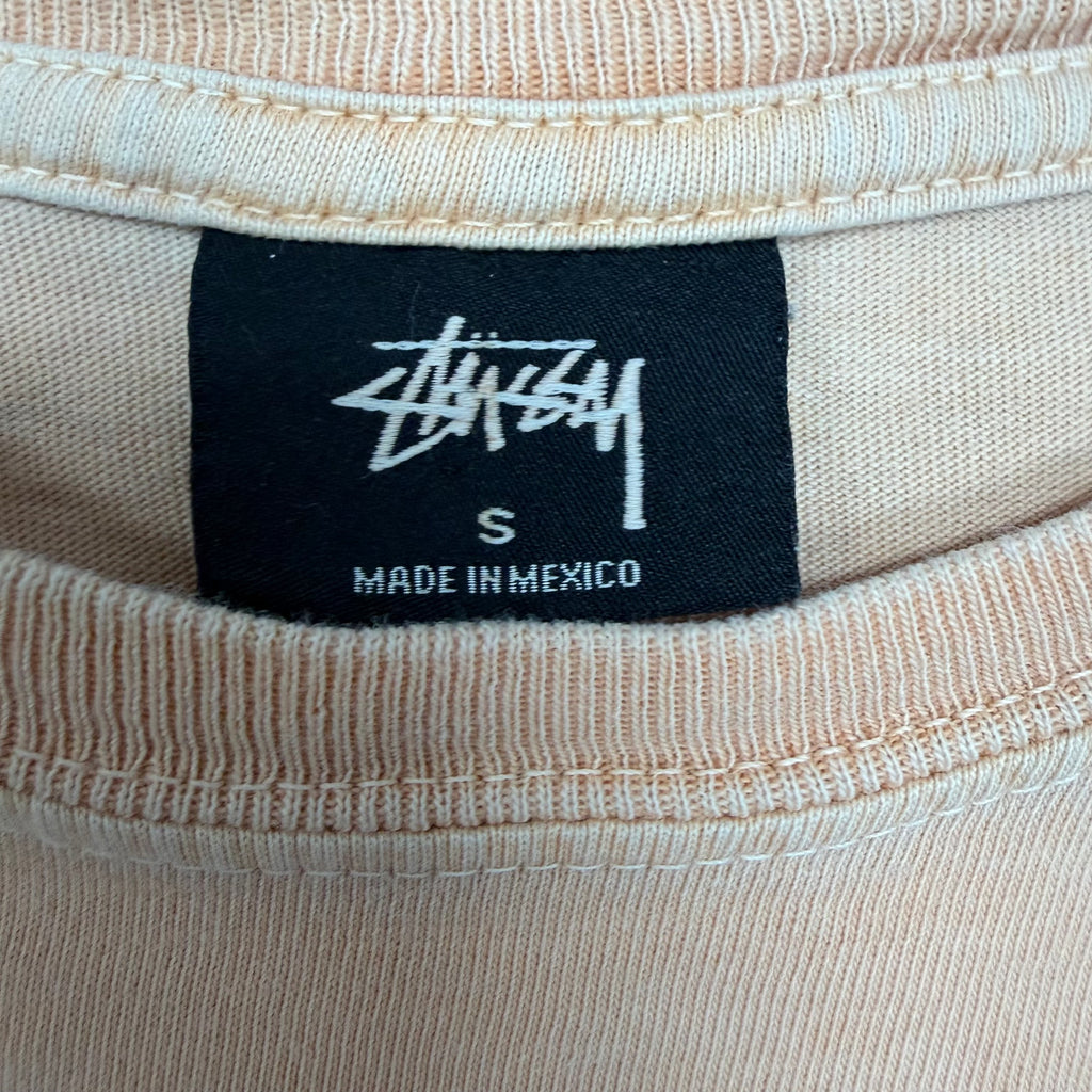 Stussy 3 Star Pigment Dyed Tee Orange