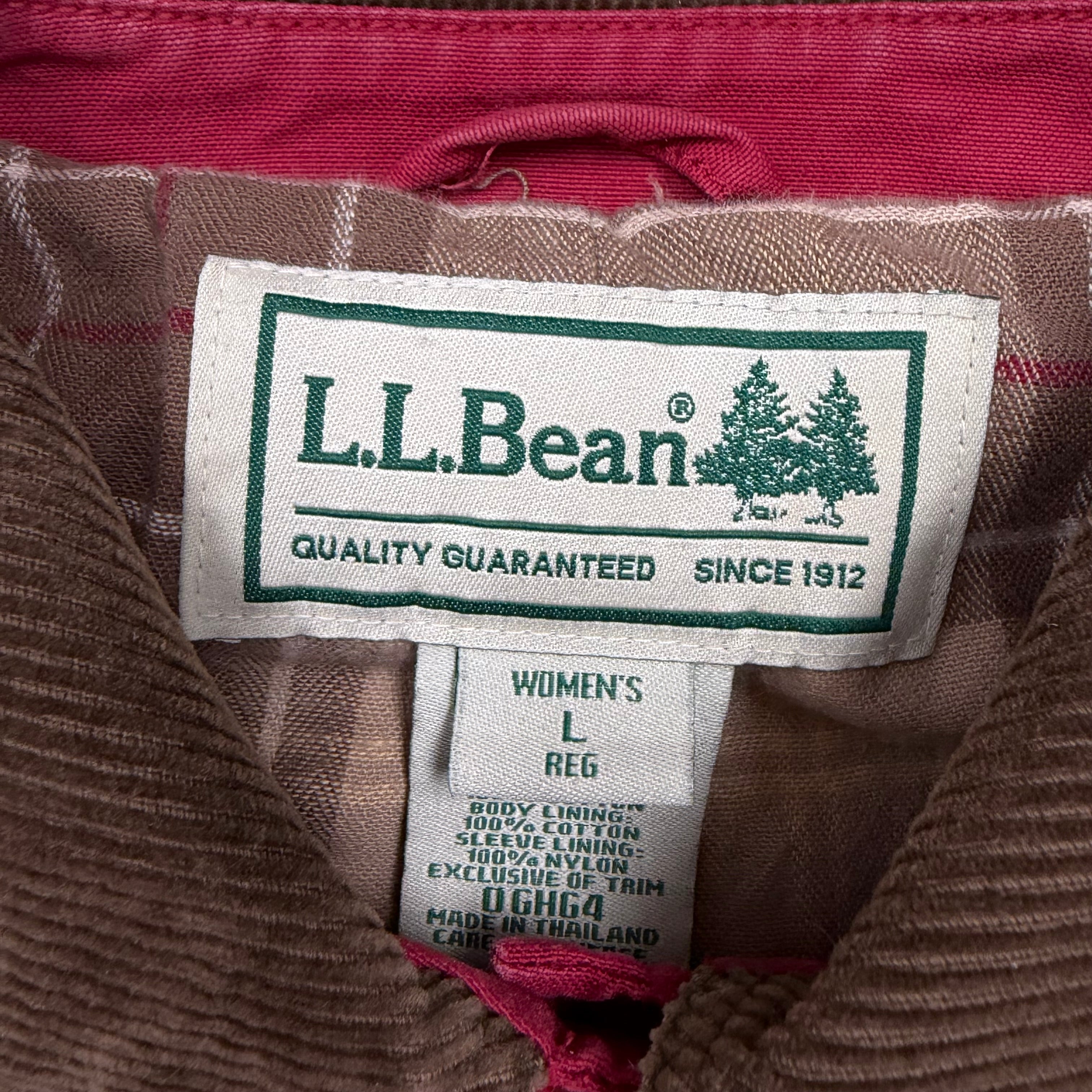 Vintage L.L Bean Women’s Blanket Lined Farmers Jacket Red