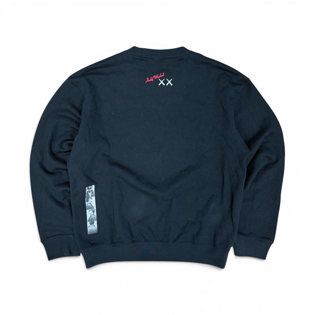 Uniqlo x KAWS x Andy Warhol Kids Graphic Crewneck Black