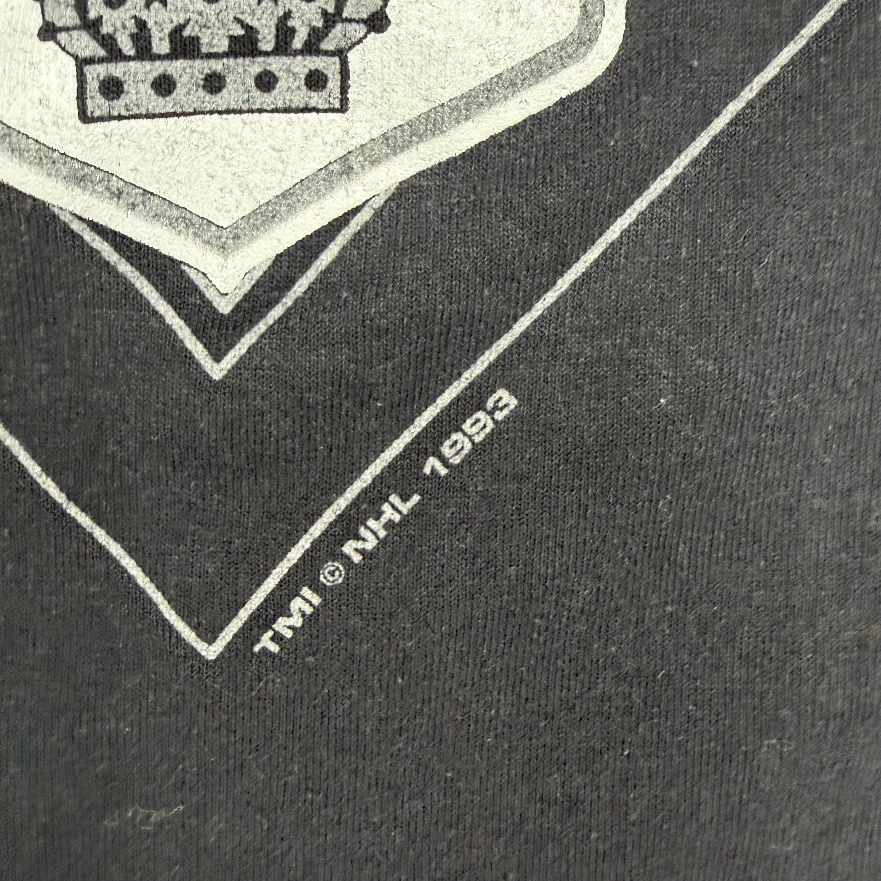 Vintage 1993 Los Angeles Kings NHL Hockey Tee Black