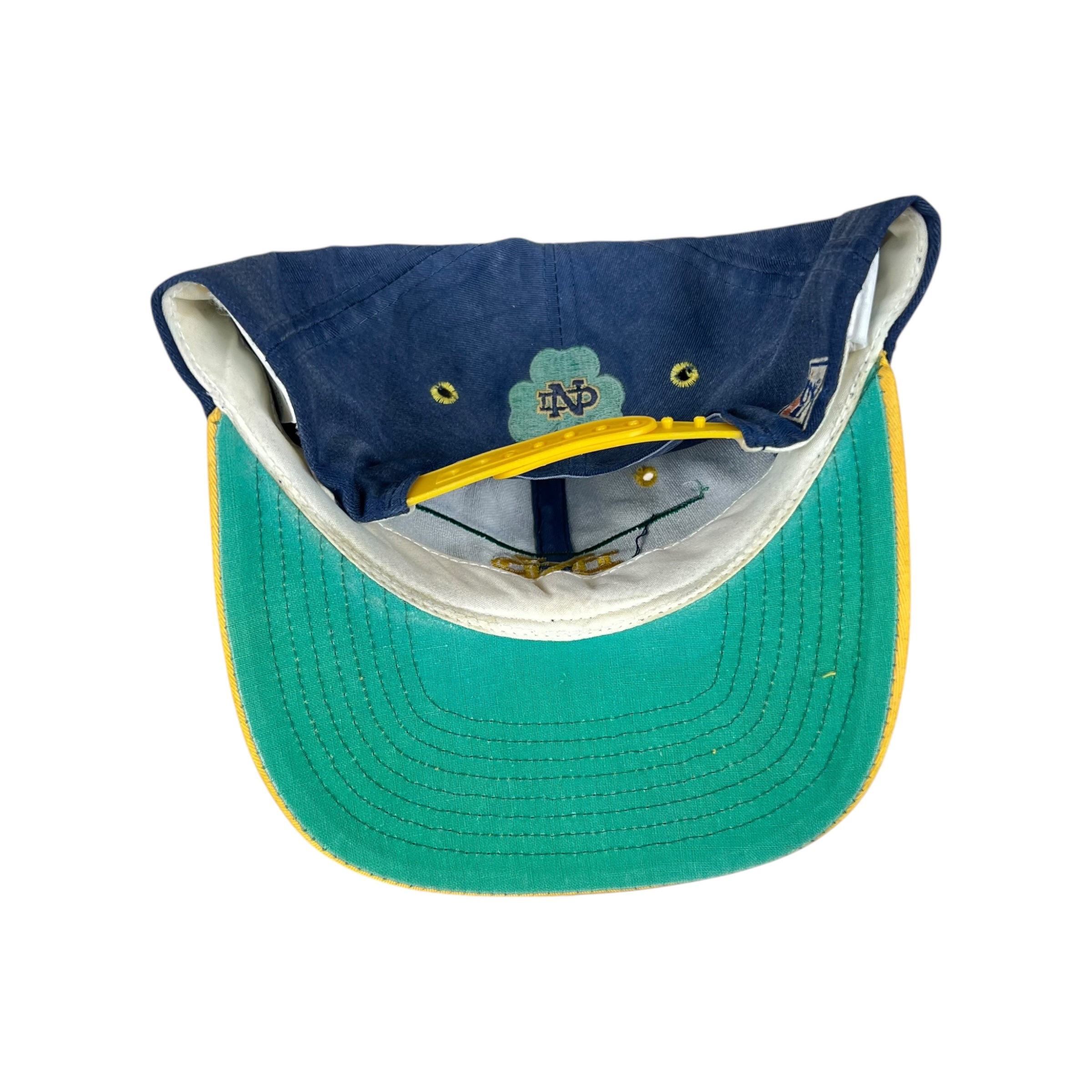 Vintage The Game University of Notre Dame Logo SnapBack Washed Navy