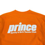Sporty & Rich x Prince Logo Crewneck Orange
