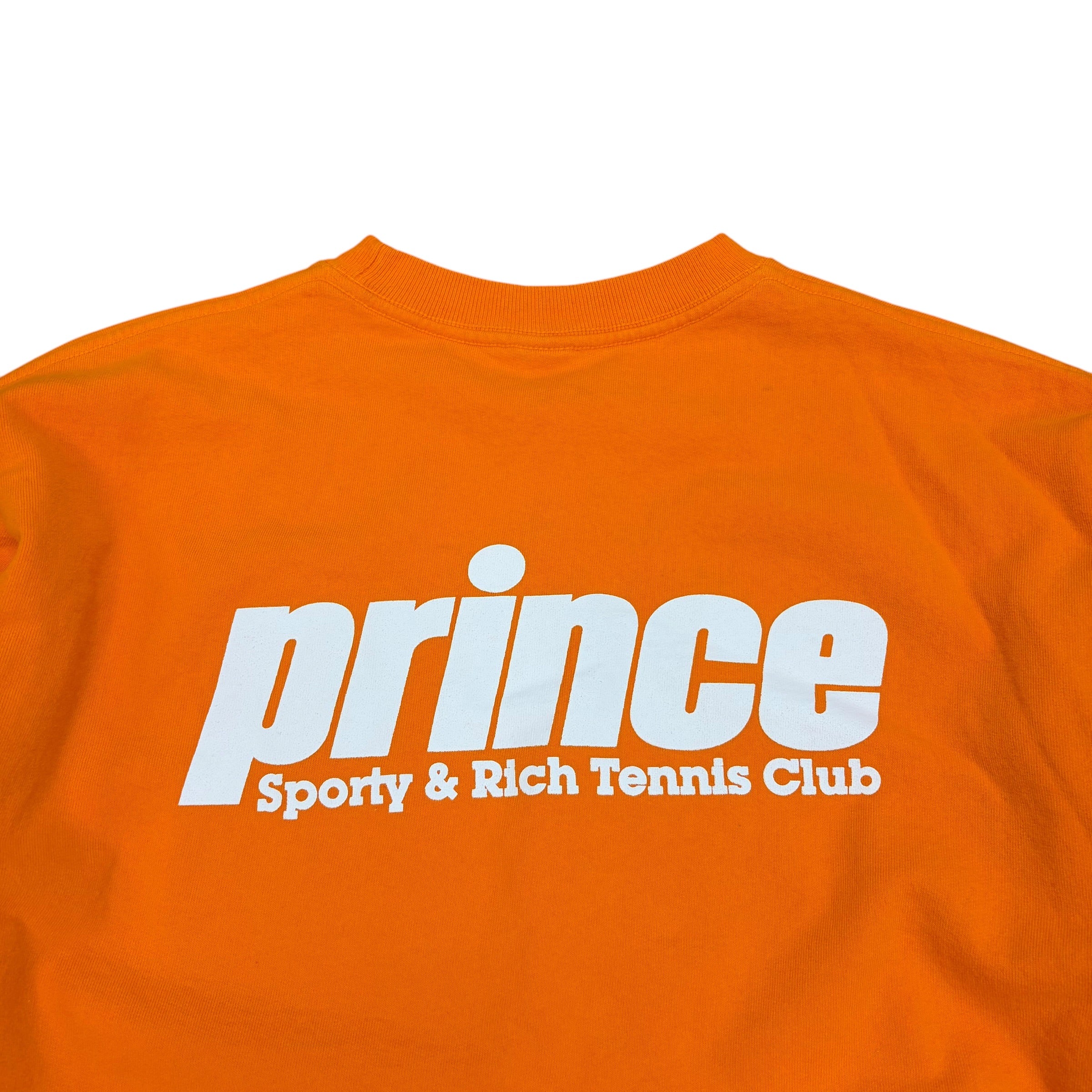 Sporty & Rich x Prince Logo Crewneck Orange