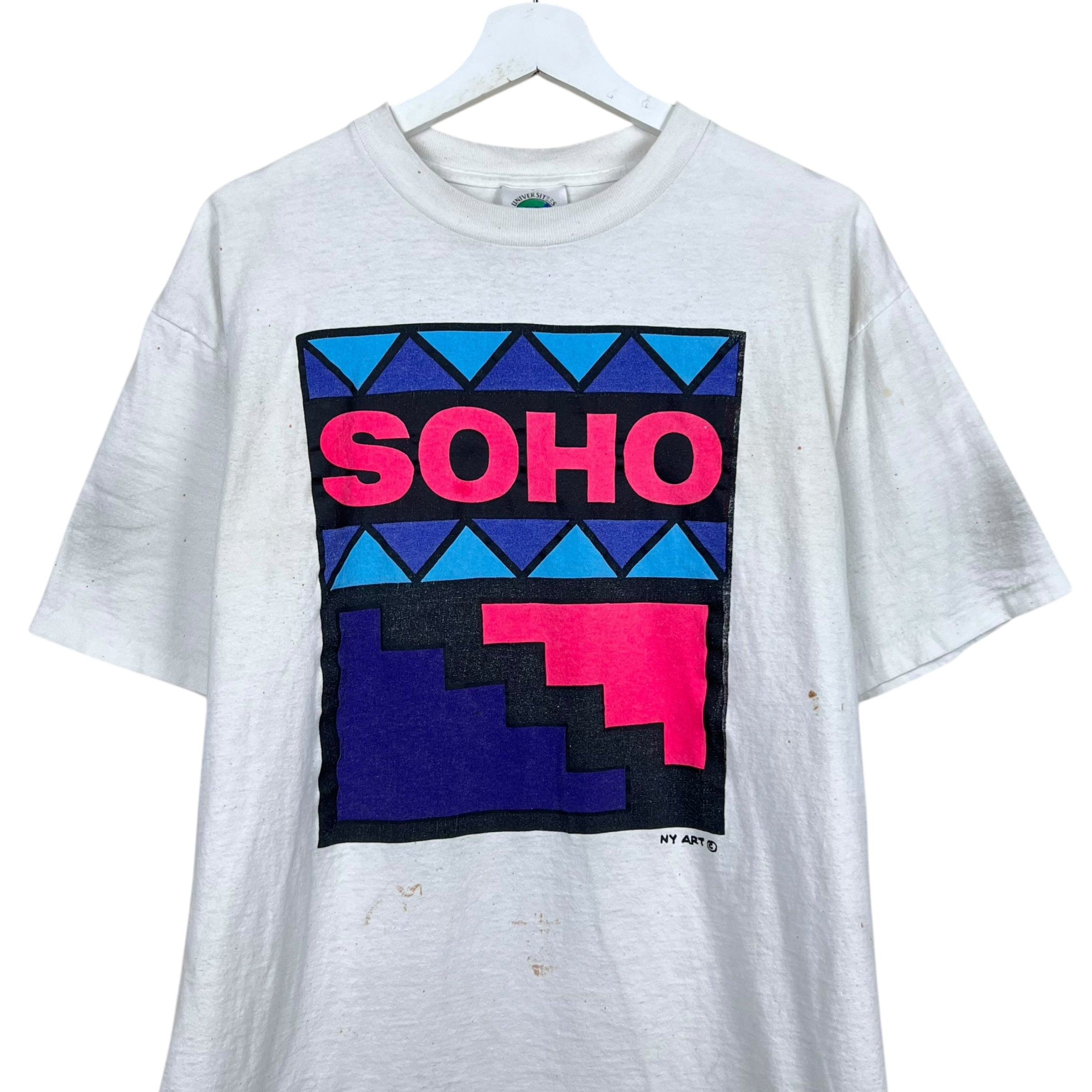 Vintage NY Art SOHO Tee White