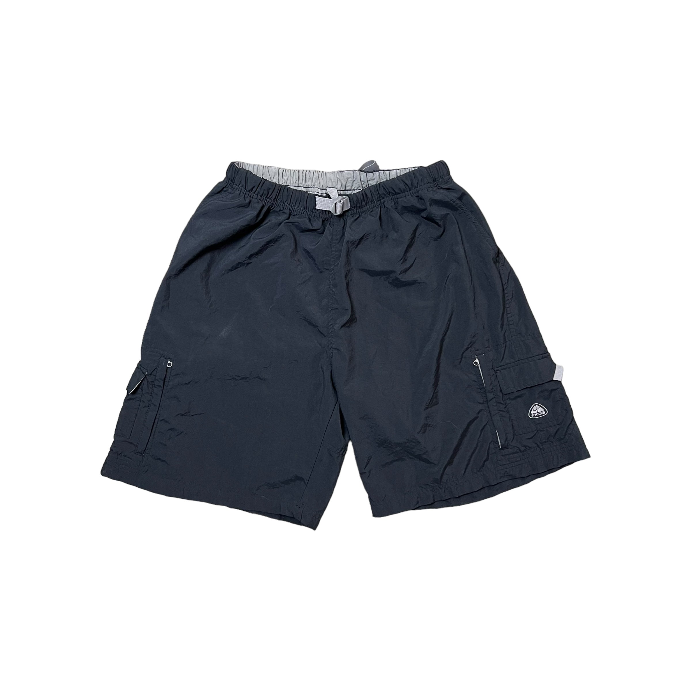 Vintage Nike ACG Nylon Cargo Shorts Black