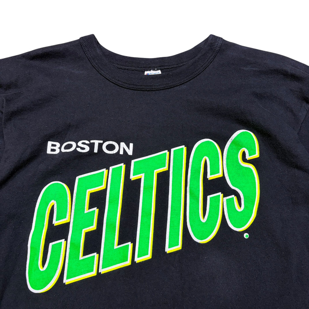 Vintage 80’s Champion NBA Boston Celtics Logo Tee Black