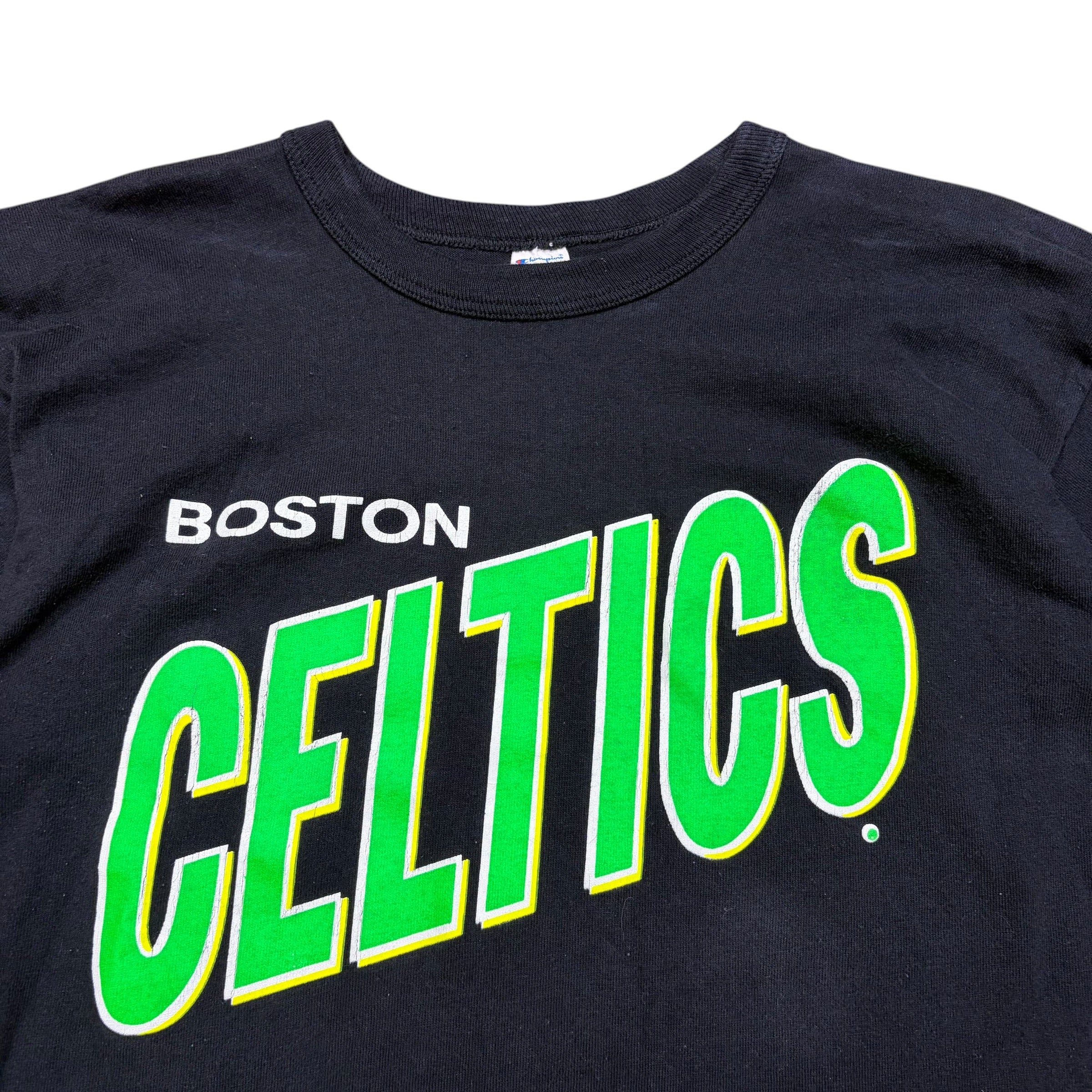 Vintage 80’s Champion NBA Boston Celtics Logo Tee Black