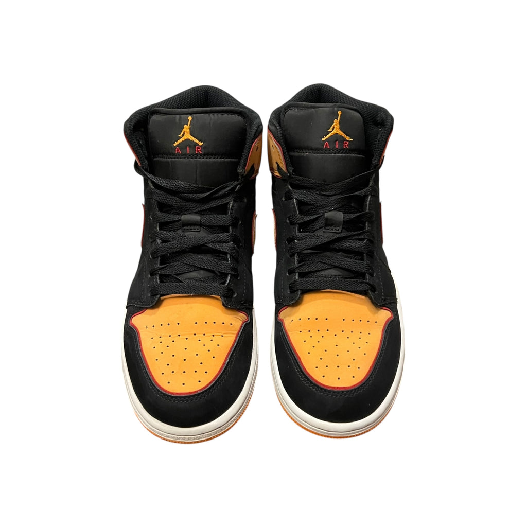 Jordan 1 Mid Fat Tongue Black Orange
