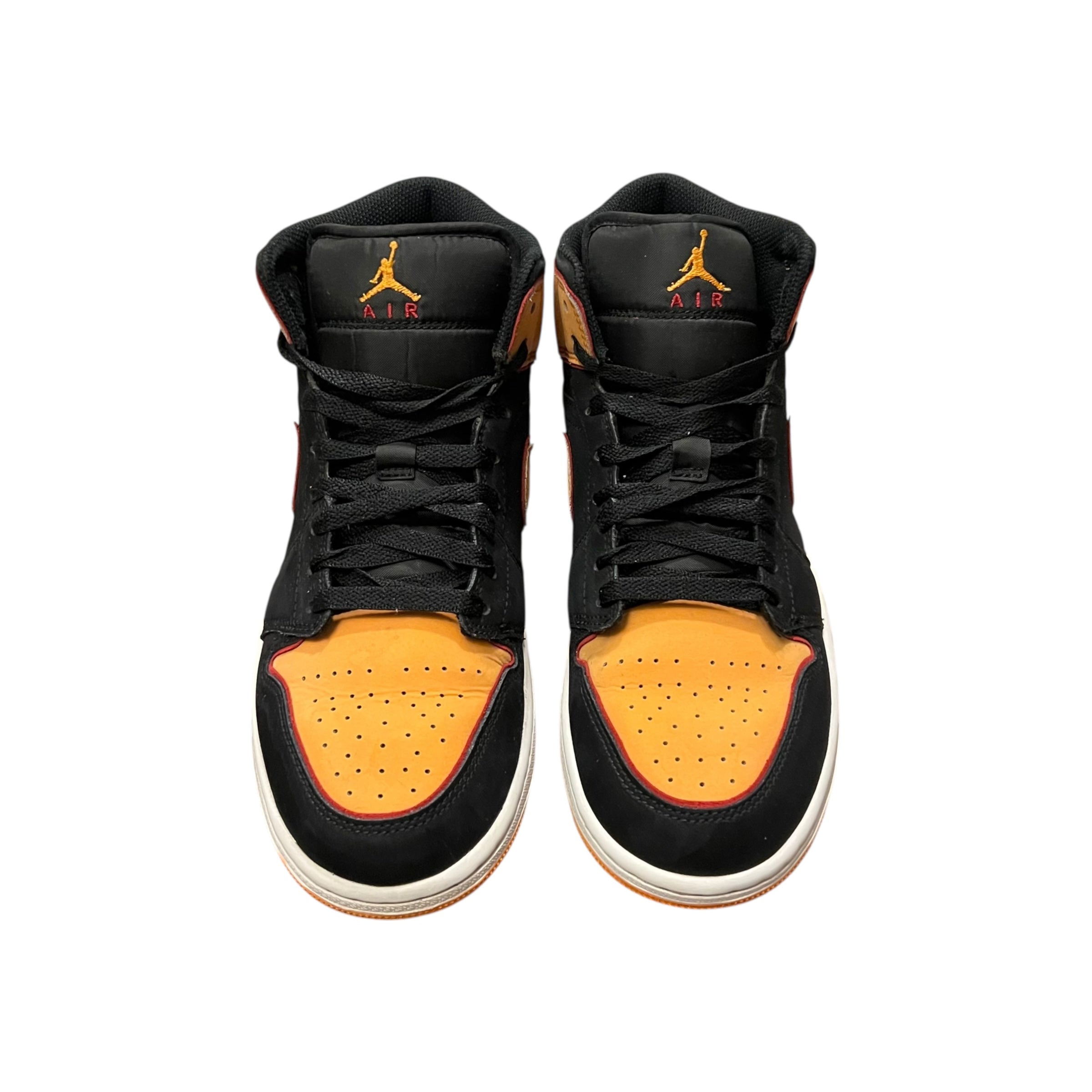 Jordan 1 Mid Fat Tongue Black Orange