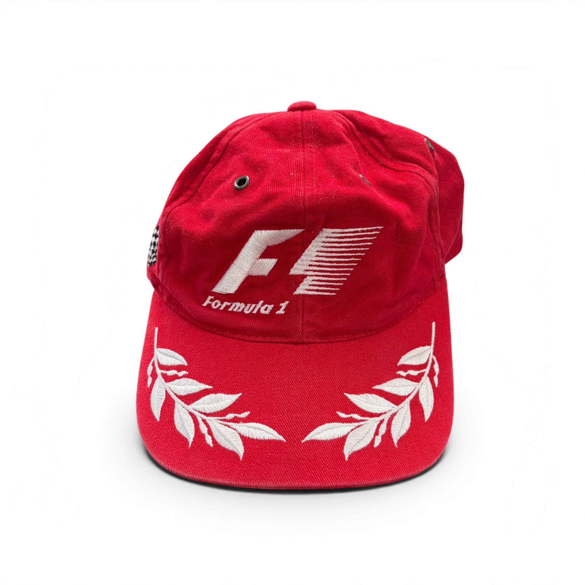 Vintage Blue Thunder Formula 1 Racing Logo StrapBack Red