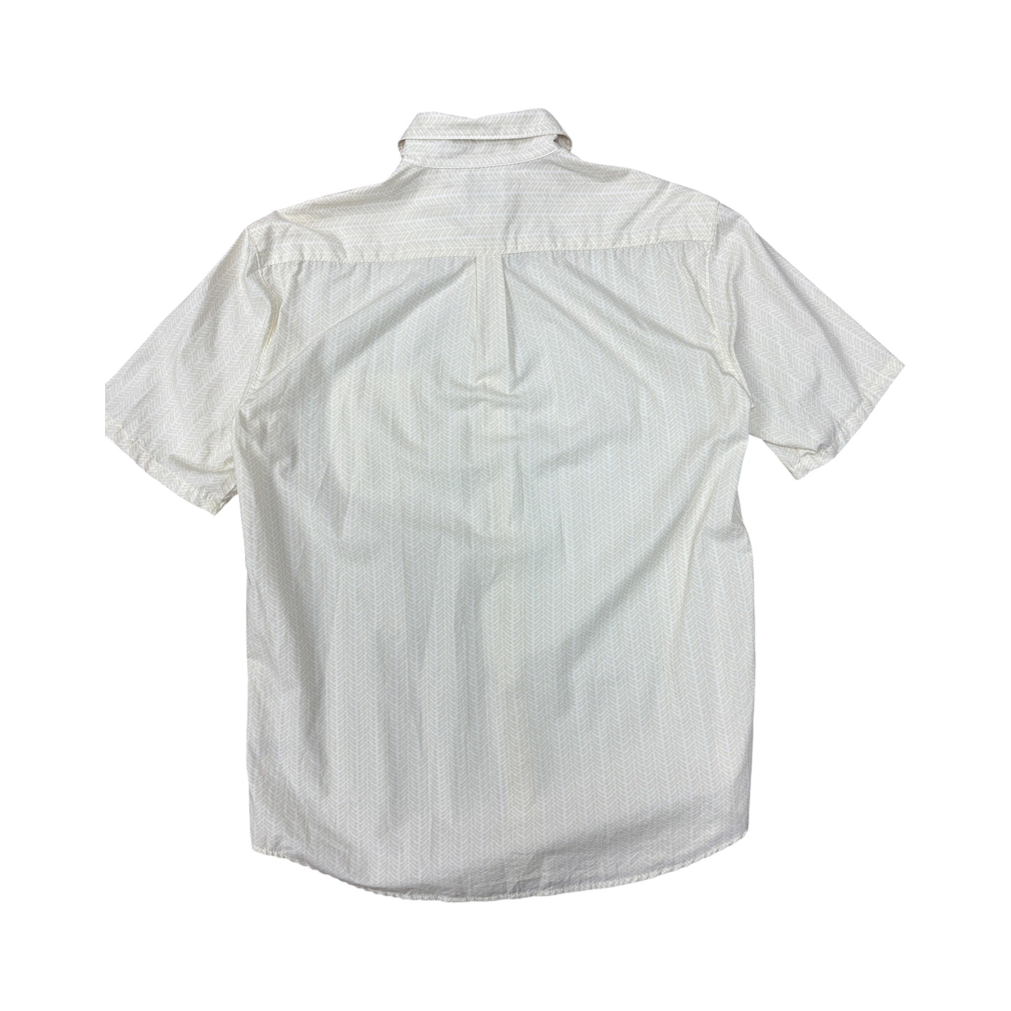 Stussy Linen Button Up Short Sleeve Cream