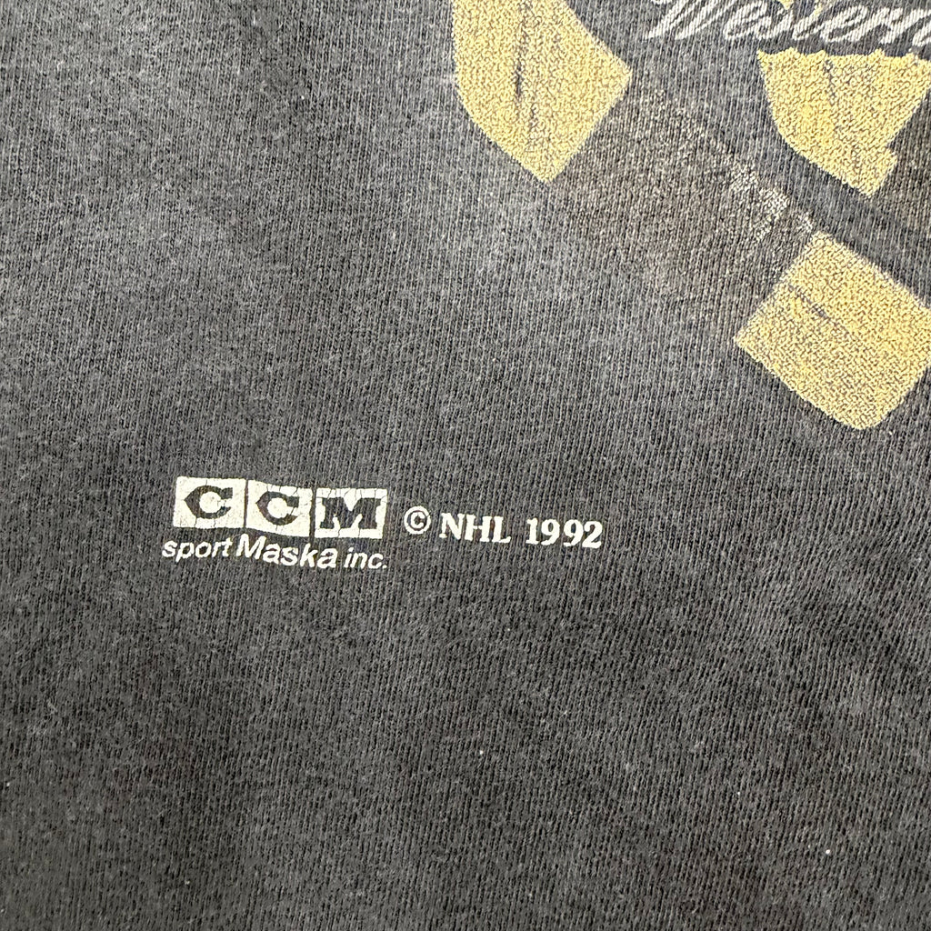 1992 Nutmeg NHL Los Angeles Kings Locker Room Tee Black