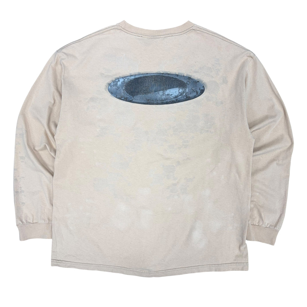 Vintage Oakley Metal Logo Longsleeve Light Peach