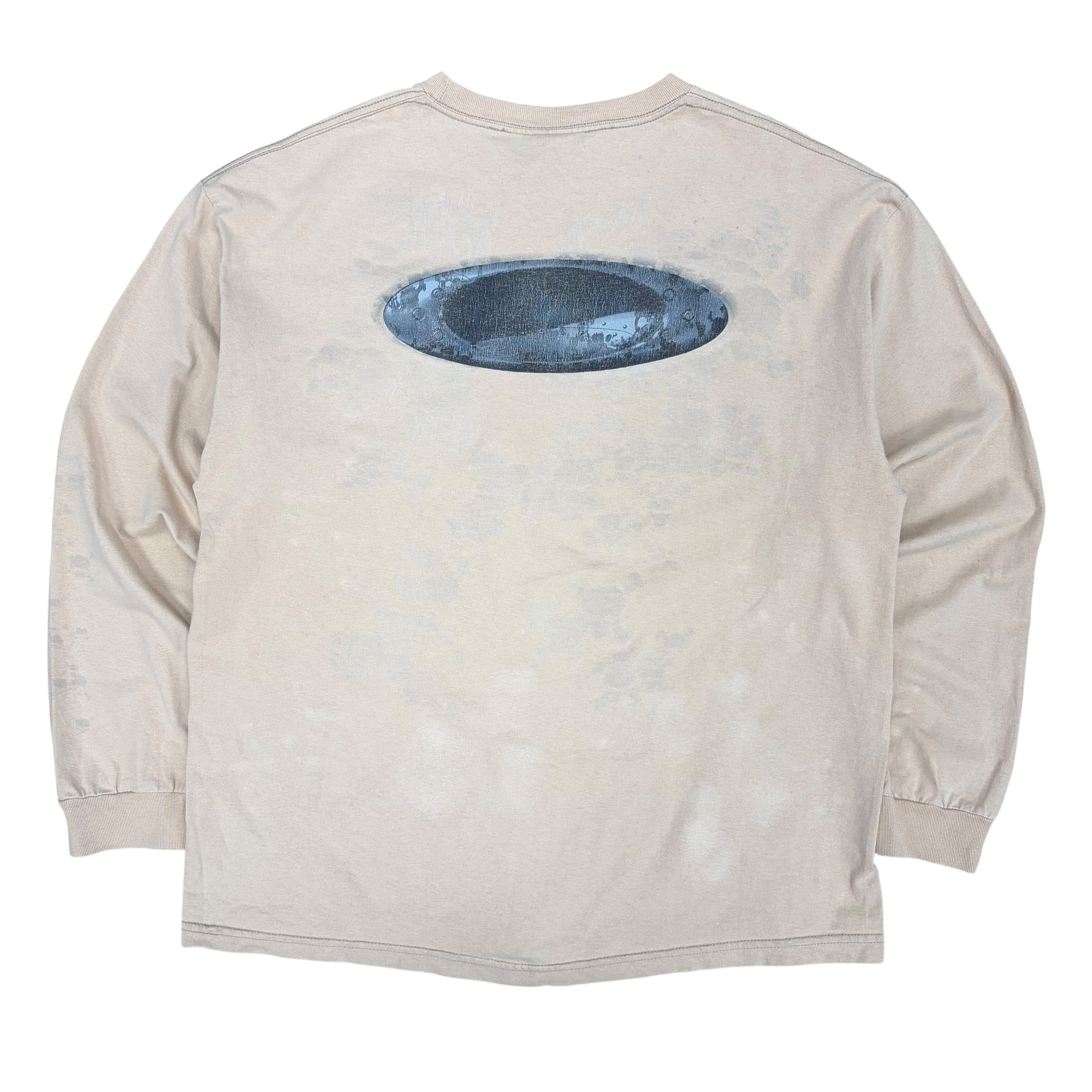 Vintage Oakley Metal Logo Longsleeve Light Peach