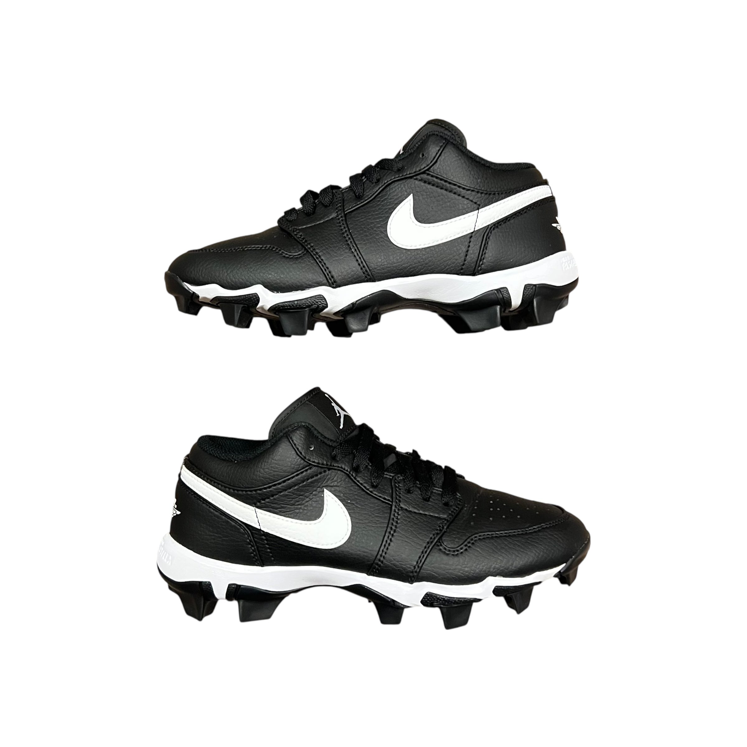 Jordan 1 Low Black & White Cleat (GS)