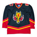 Vintage Starter NHL Calgary Flames Blasty Blank Alternate Jersey Black
