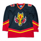 Vintage Starter NHL Calgary Flames Blasty Blank Alternate Jersey Black