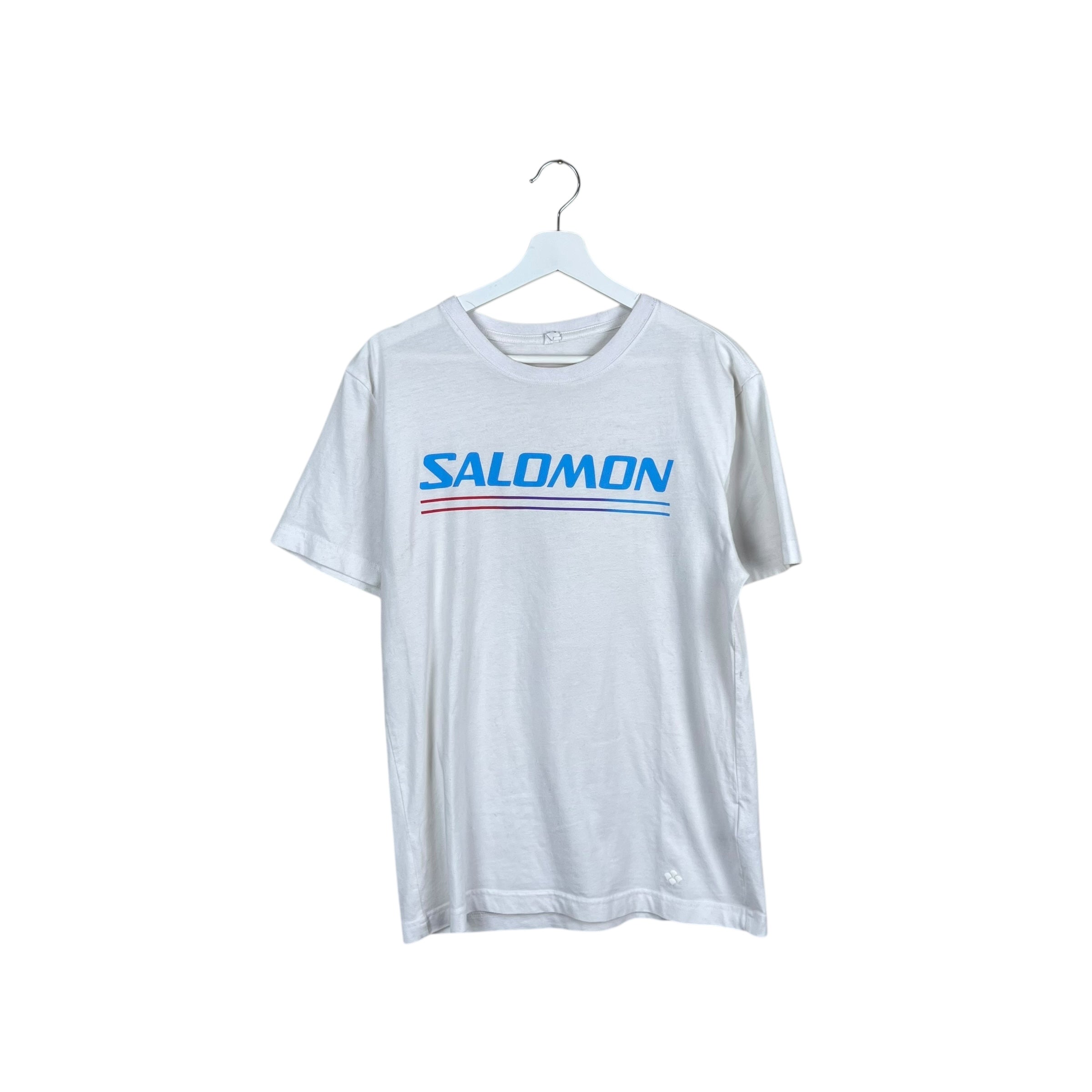 Vintage Salomon Spellout Logo Tee White