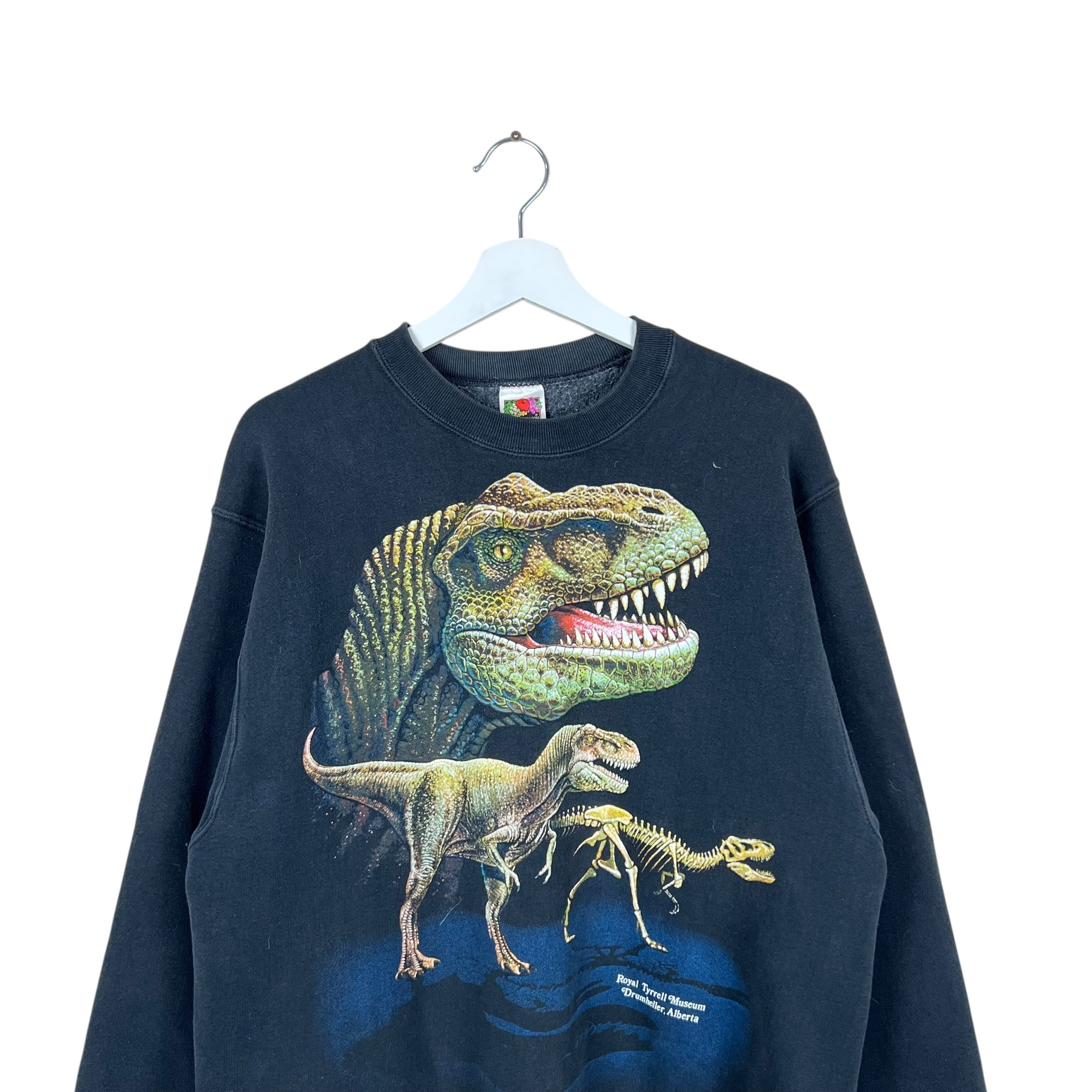 Vintage Royal Tyrrell Museum T-Rex Crewneck Black