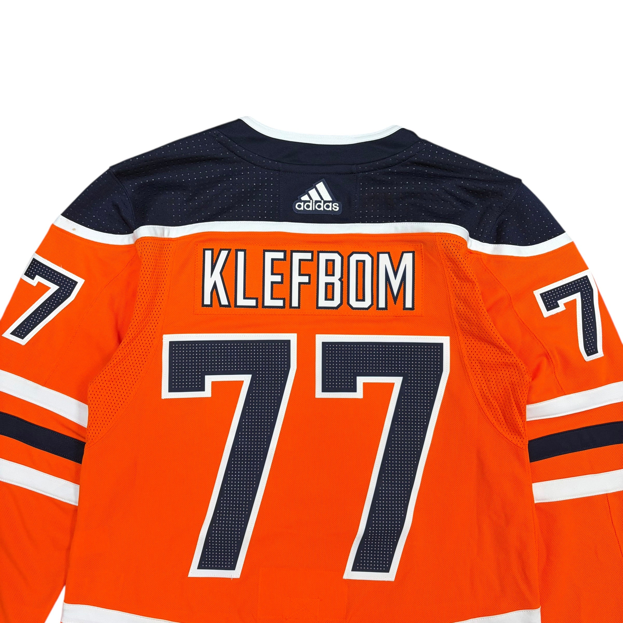 Vintage Adidas NHL Edmonton Oilers Oscar Klefbom Orange Jersey