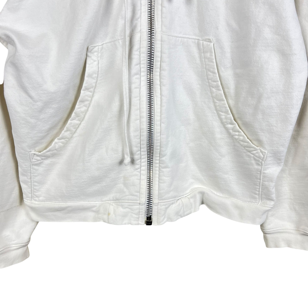 Chrome Hearts Fuck You Zip Up Hoodie White