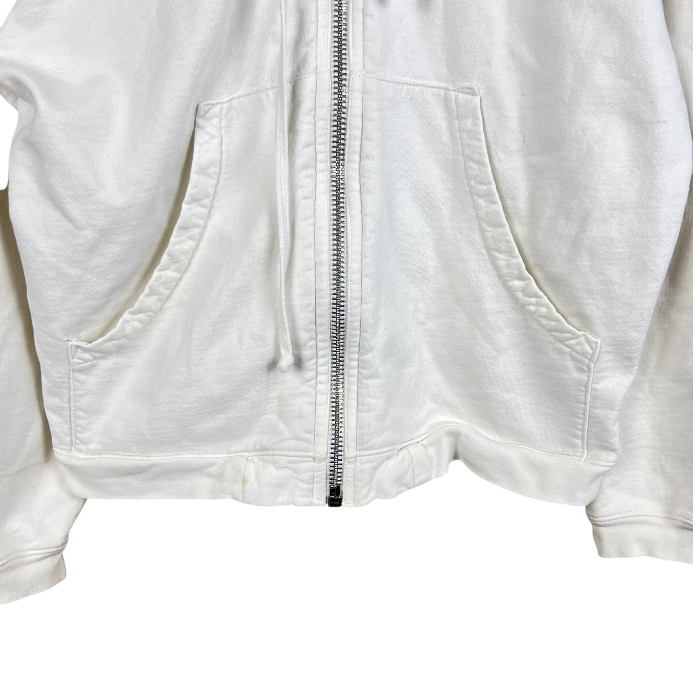Chrome Hearts Fuck You Zip Up Hoodie White