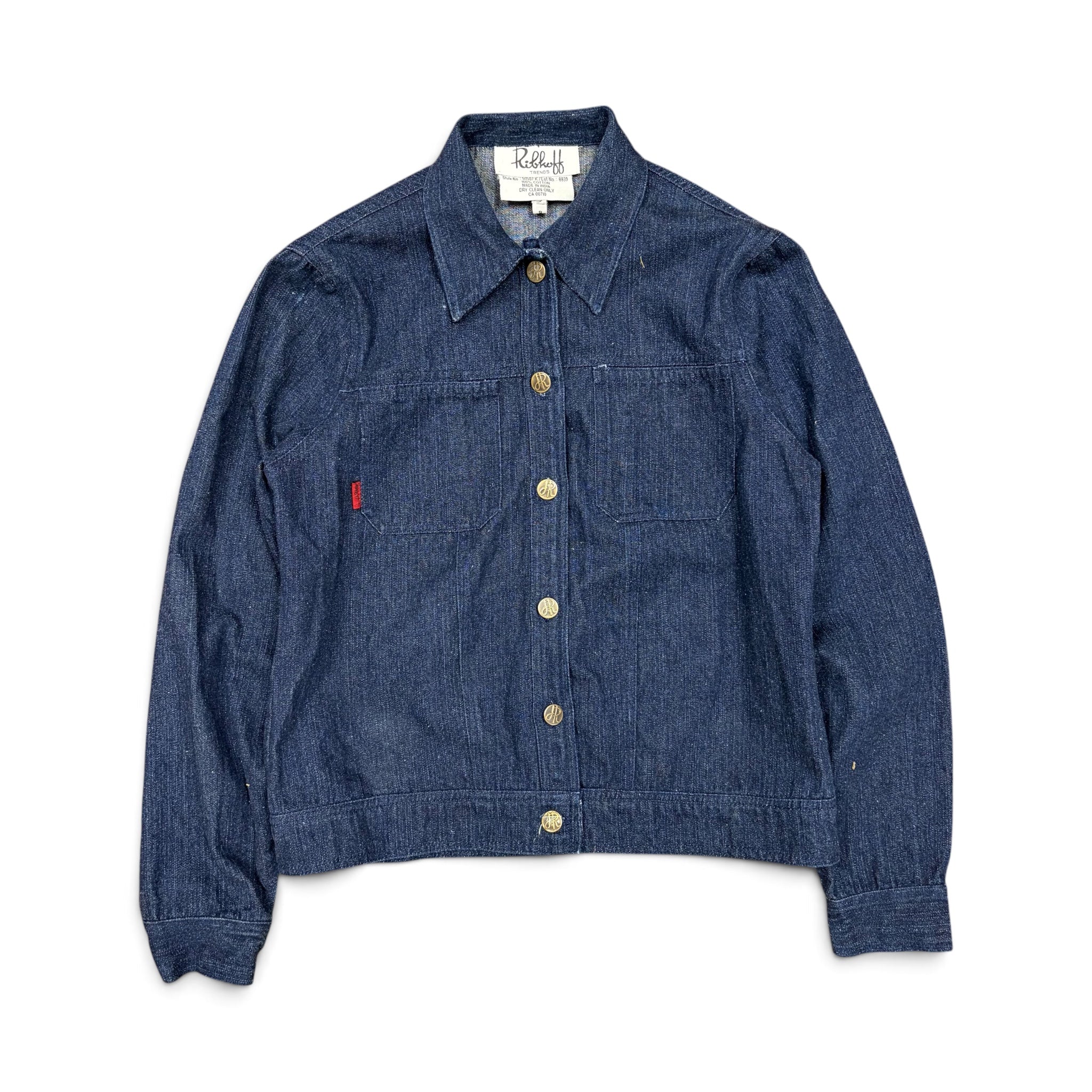 Vintage Ribkoff Trends Women’s Embroidered Dragon Denim Jacket