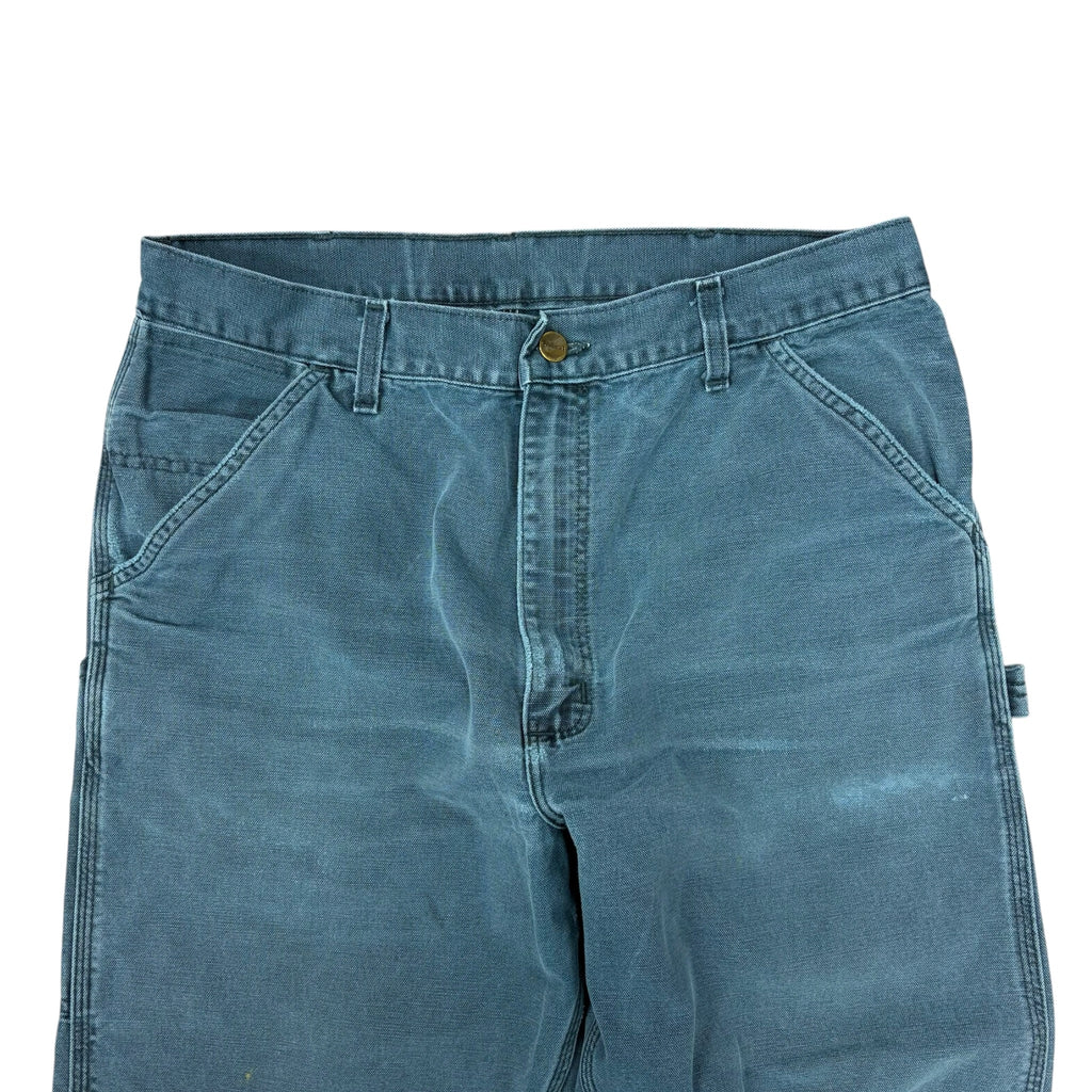 1998 Vintage Carhartt Carpenter Straight Leg Pants Dark Turquoise
