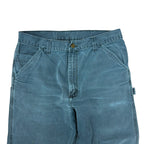 1998 Vintage Carhartt Carpenter Straight Leg Pants Dark Turquoise