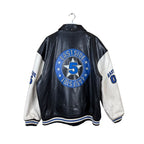 Vintage Ecco Jeans Eastside Players Leather Jacket Black