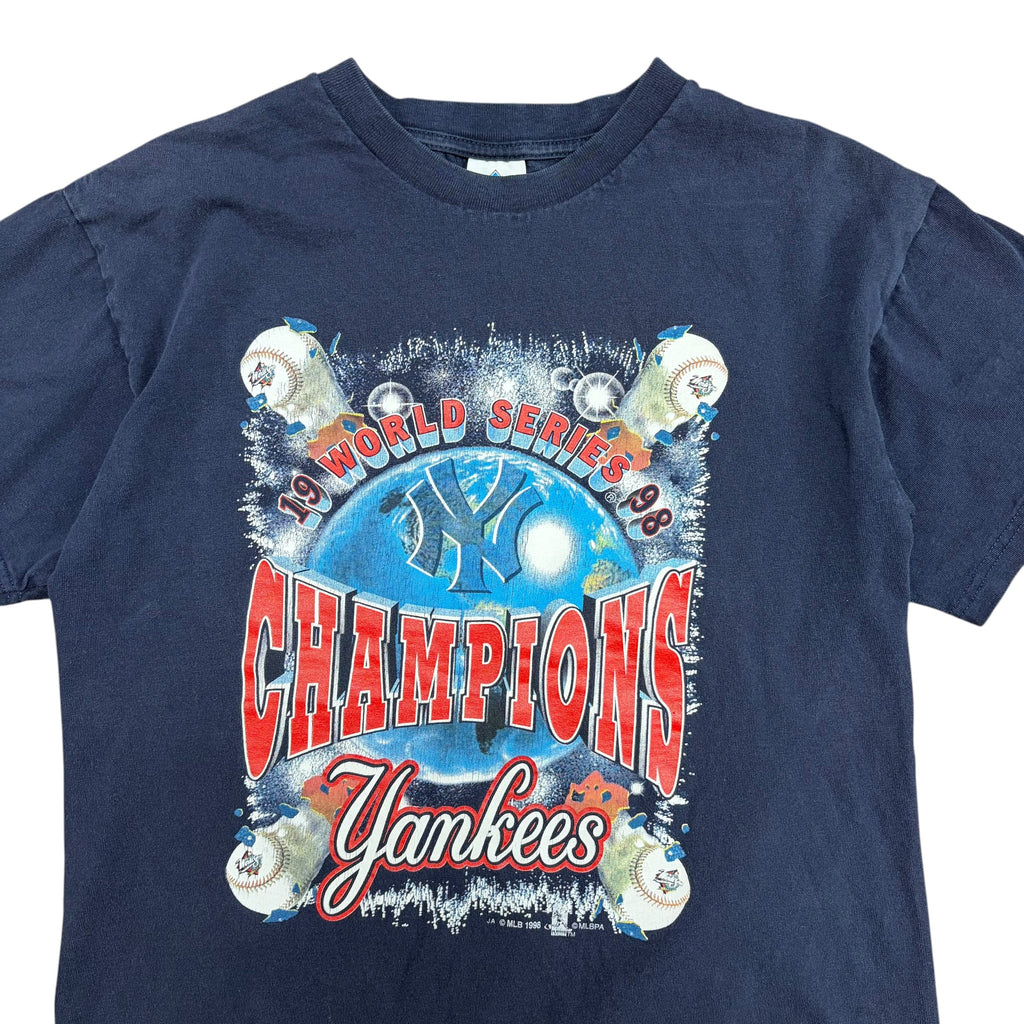 1998 Town Champ MLB New York Yankees World Series Champions Tee Navy