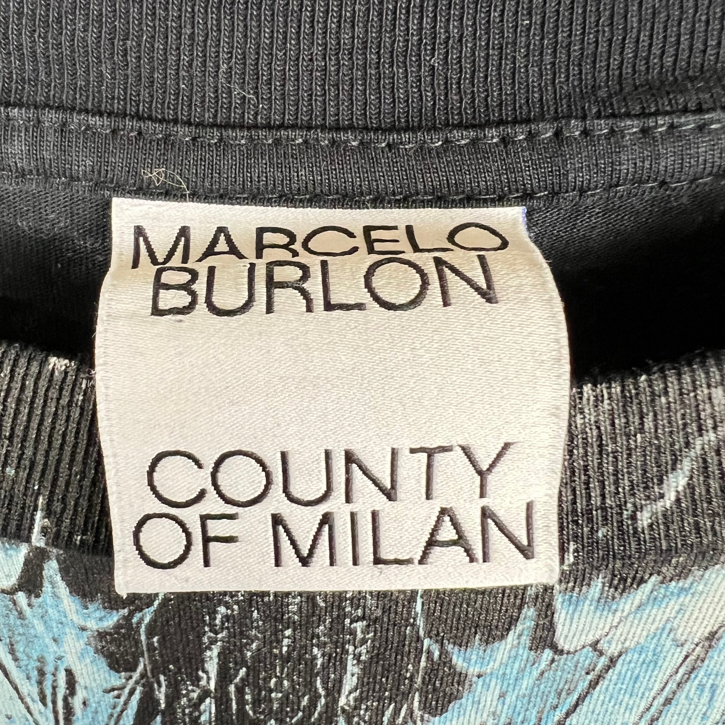 Marcelo Burlon Wings Tee Black/Blue