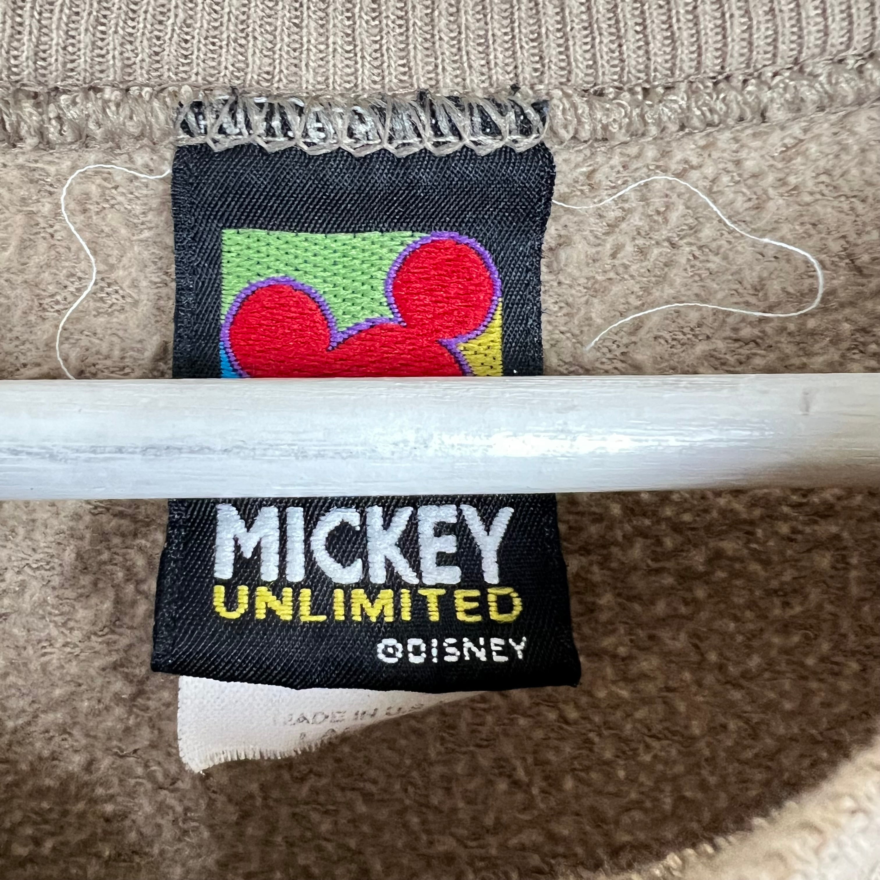 Vintage Mickey Mouse Faces of Emotions Crewneck Light Brown