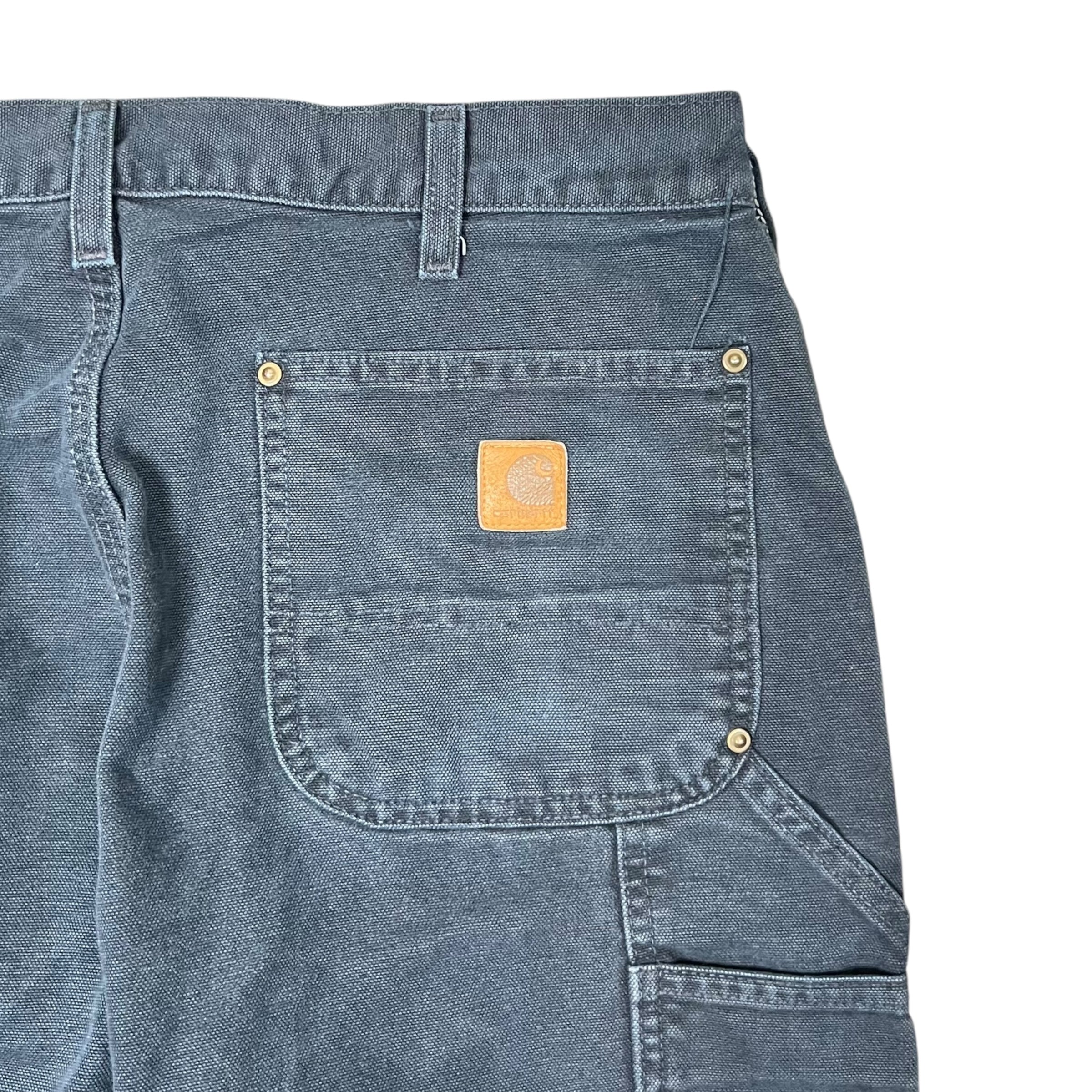 Vintage Carhartt Dungaree Fit Carpenter Double Knee Pants Black