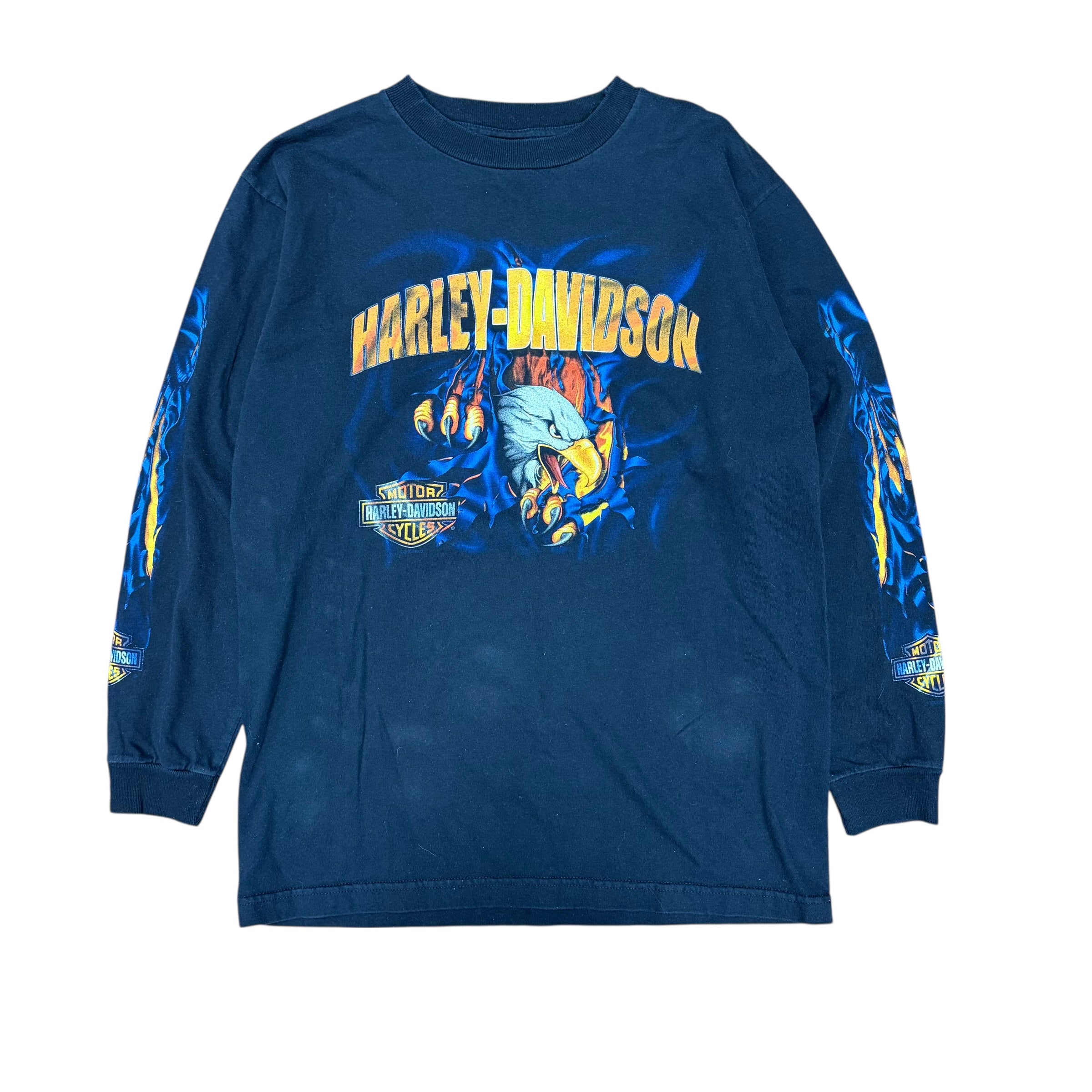 Vintage Harley Davidson Rocky’s Eagle Longsleeve Black