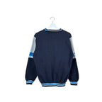 1994 Logo 7 AFC vs NFC Super Bowl XXVIII Promo Block Pattern Crewneck