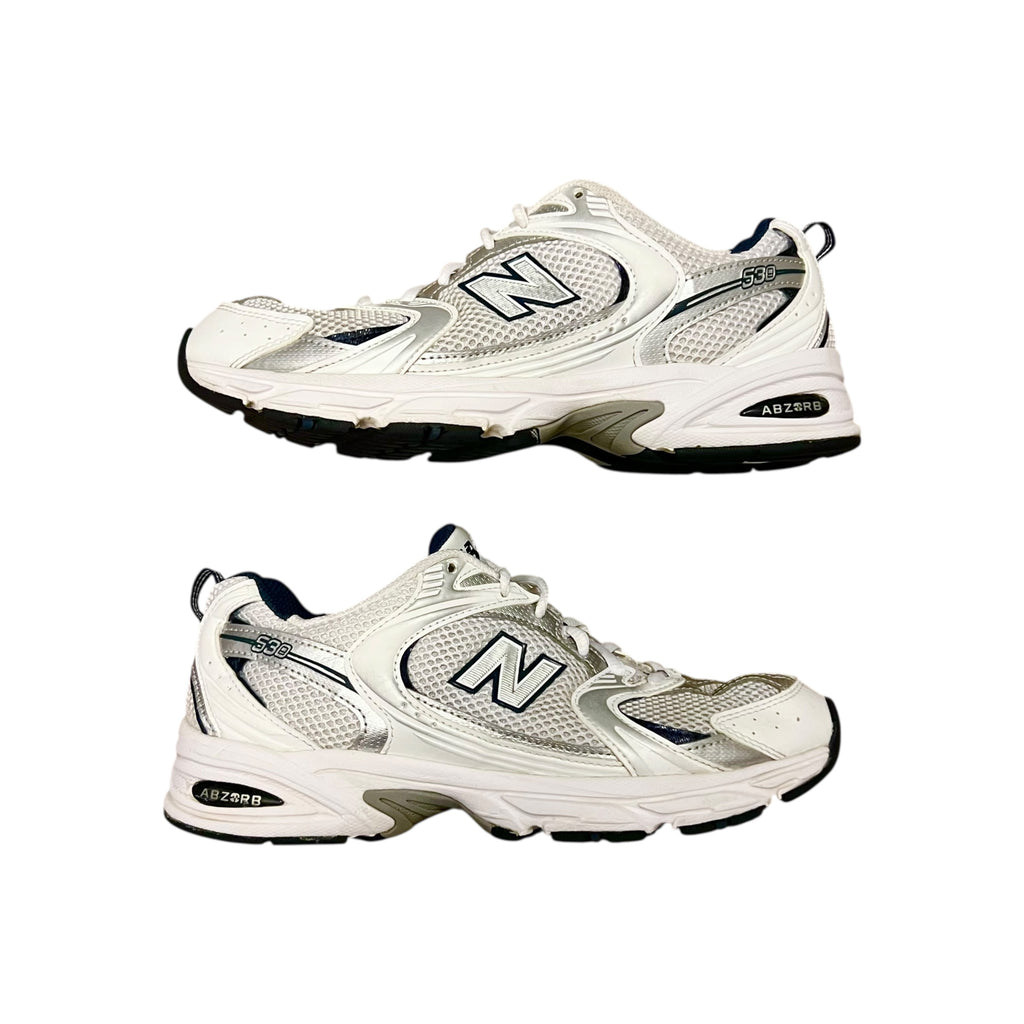 New Balance 530 White Silver Navy