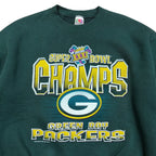 1997 Fans Gear NFL Green Bay Packers Super Bowl Champs Crewneck Green