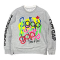 Gap x Dsquared 2 Graffiti Logo Crewneck Grey