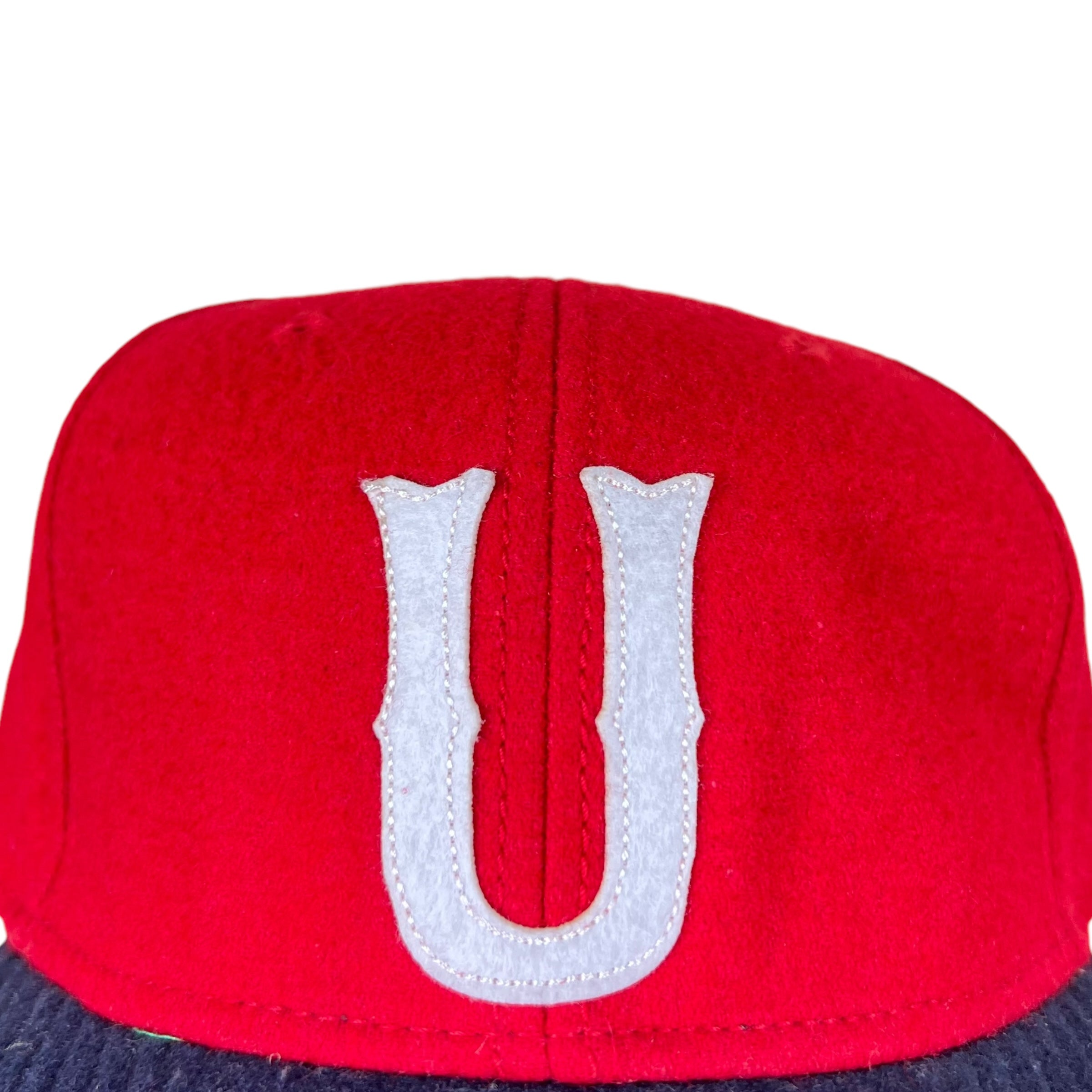Undefeated Logo Wool SnapBack Red/Navy