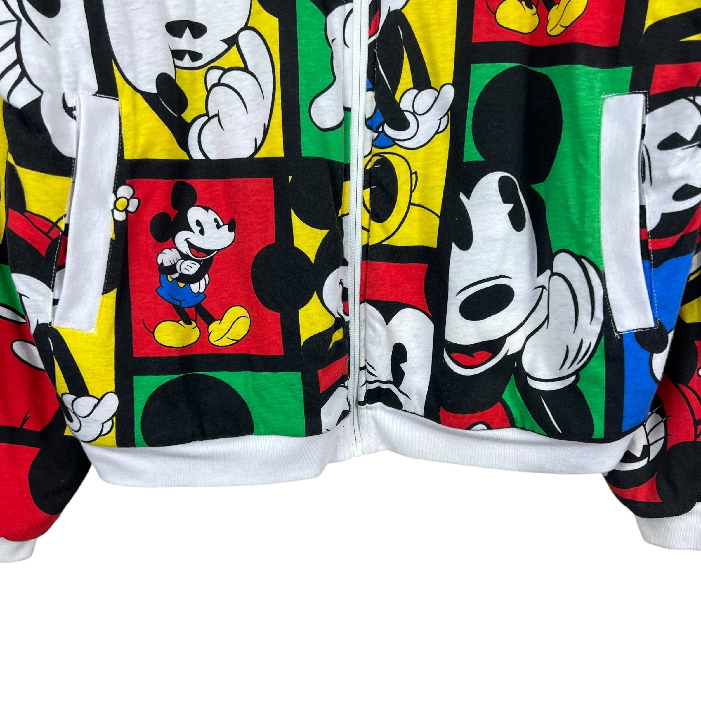 Vintage Disney Mickey Mouse AOP Reversible Bomber Jacket