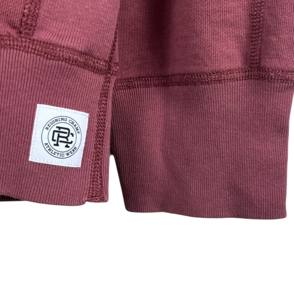 Reigning Champ Midweight Terry Crewneck Crimson