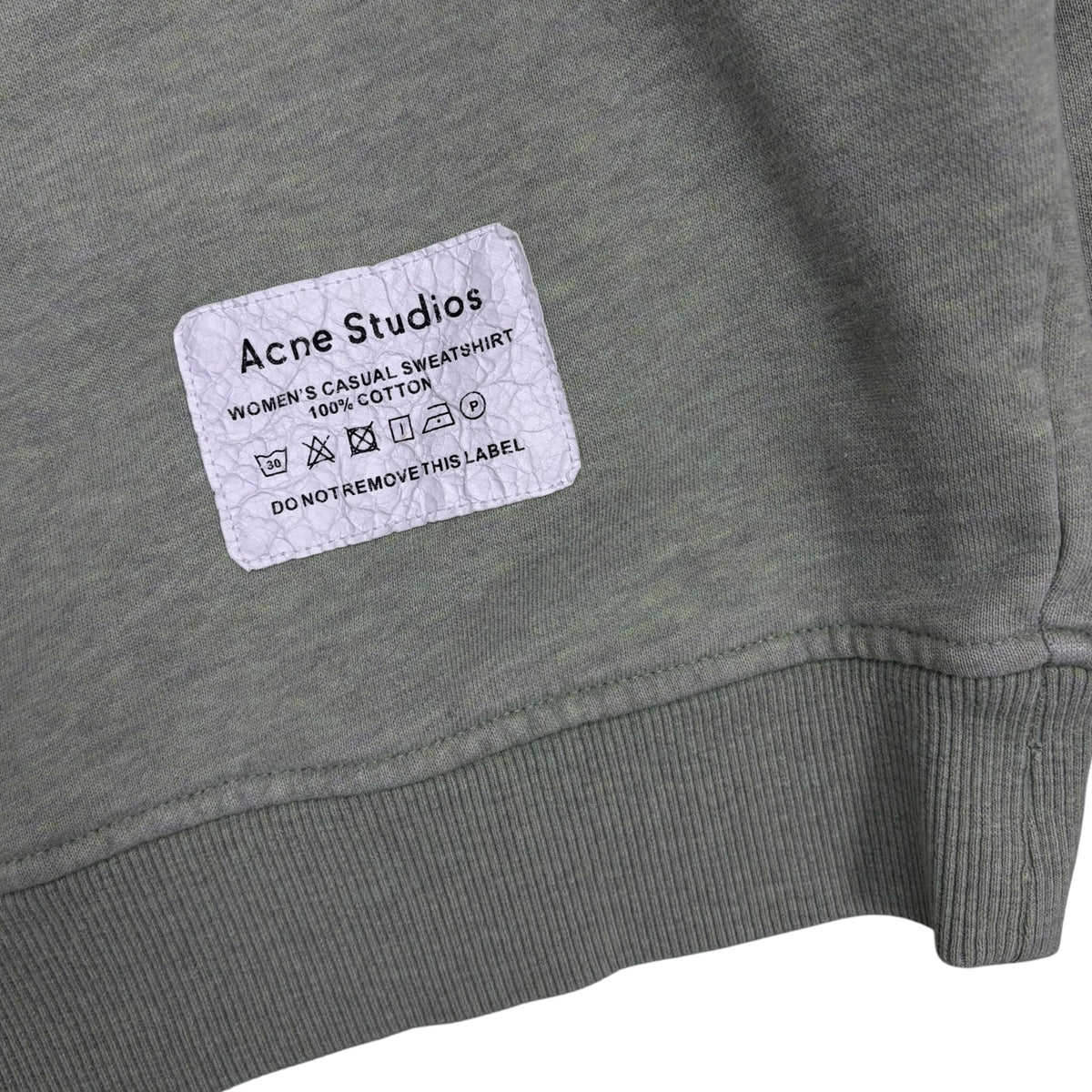 Acne Studios Women’s Casual Sweatshirt Light Sage Green