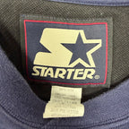 Vintage Starter Oval Logo V-Crewneck Navy