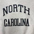 Vintage Russell Athletic North Carolina Arch Spellout Crewneck Grey