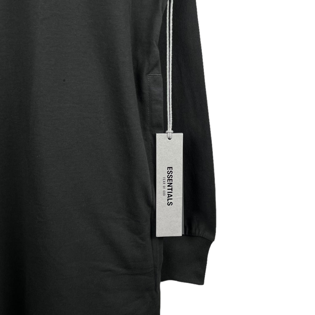 Essentials Women’s Midi Dress Long Sleeve Gray