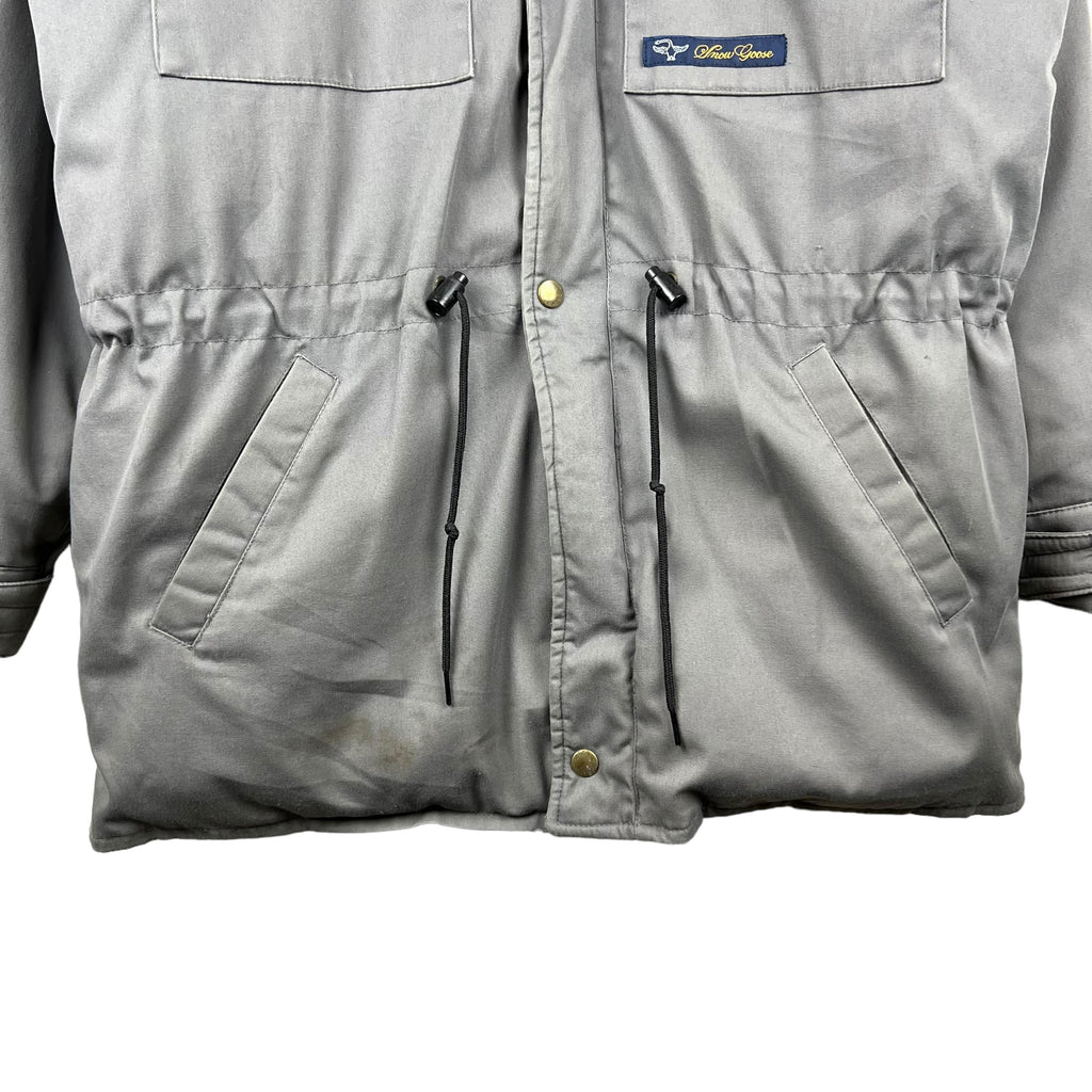 Vintage Snow Goose Winter Down Jacket Dark Grey