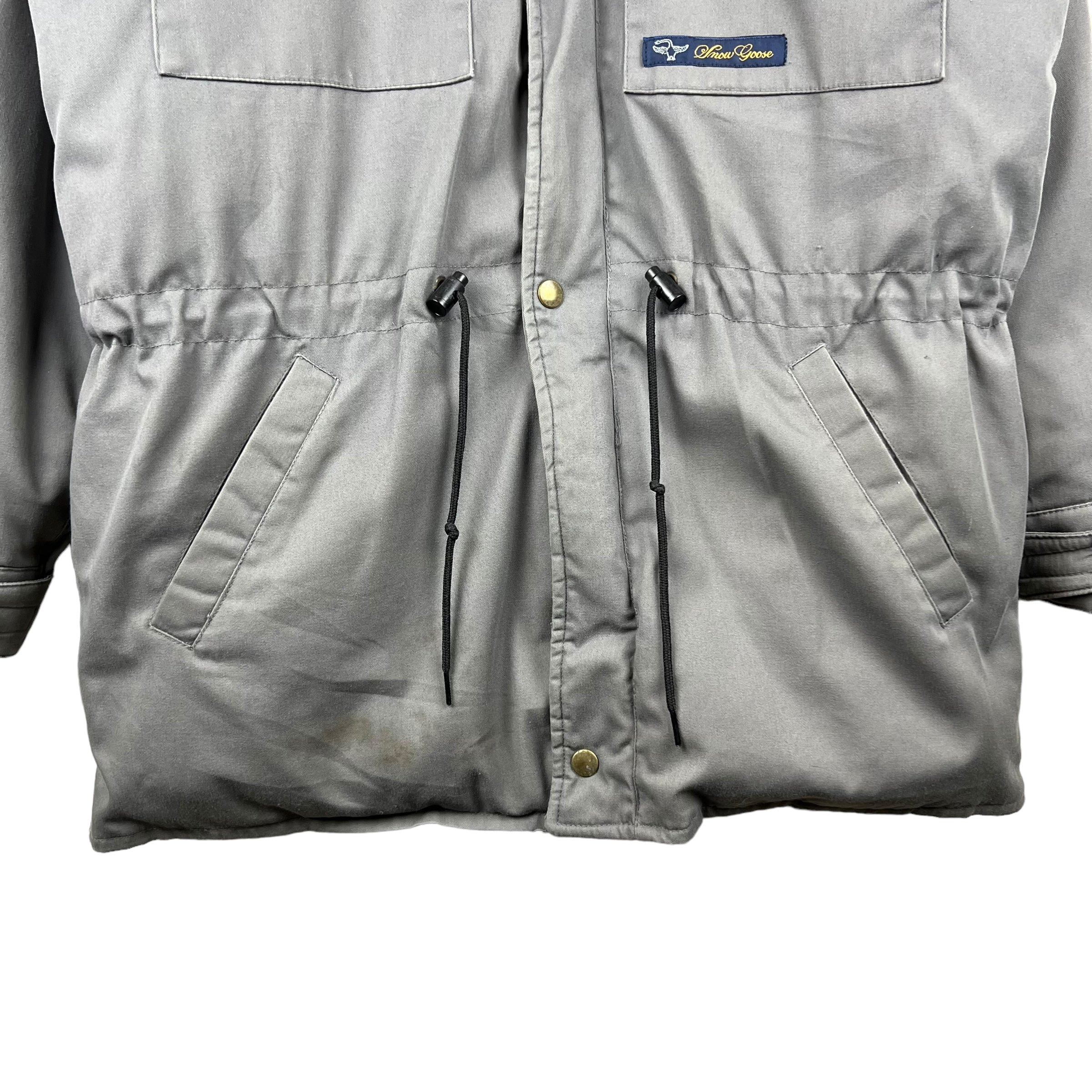 Vintage Snow Goose Winter Down Jacket Dark Grey
